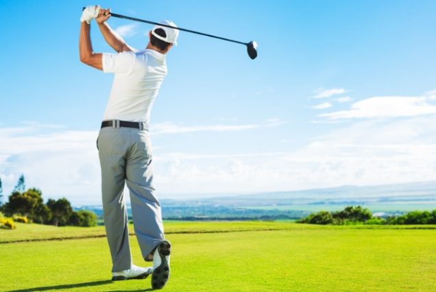 Séance de practice de Golf